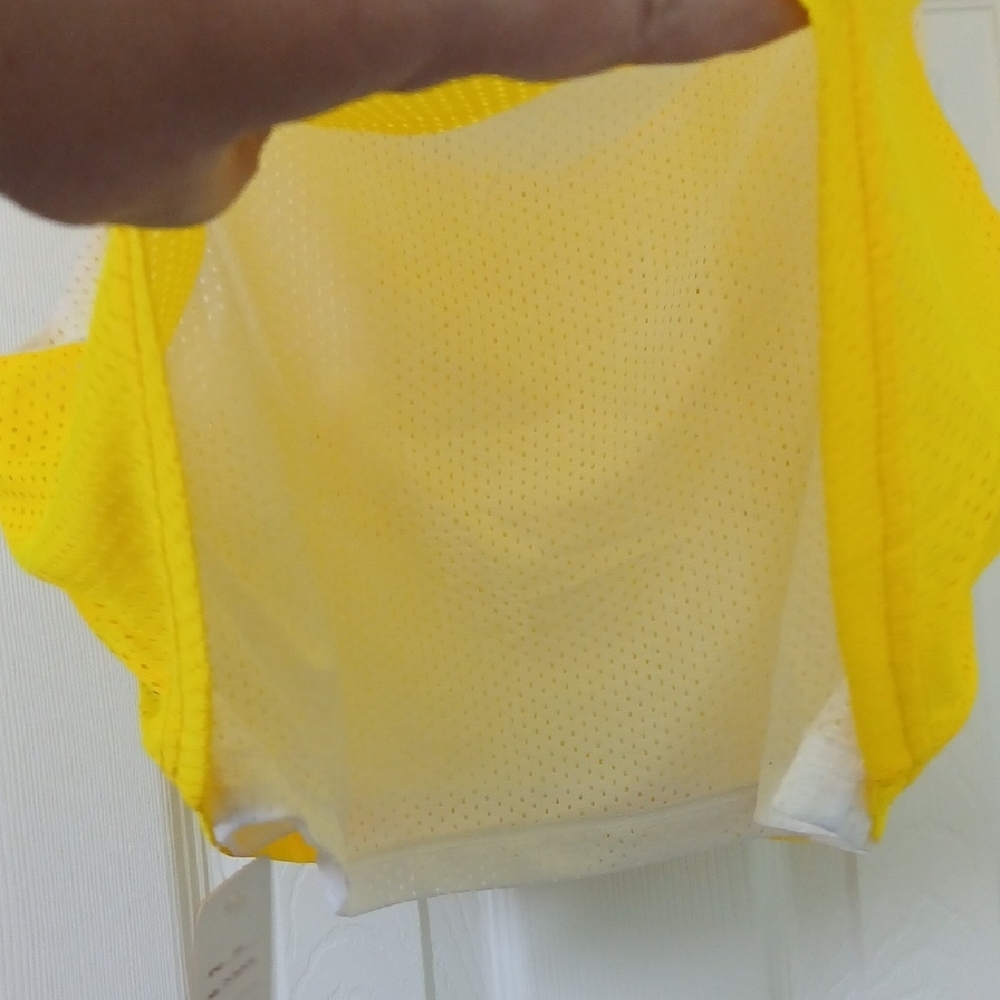 Bright Yellow Hampton Beach Net Crop Top One Size - Picture 9 of 13